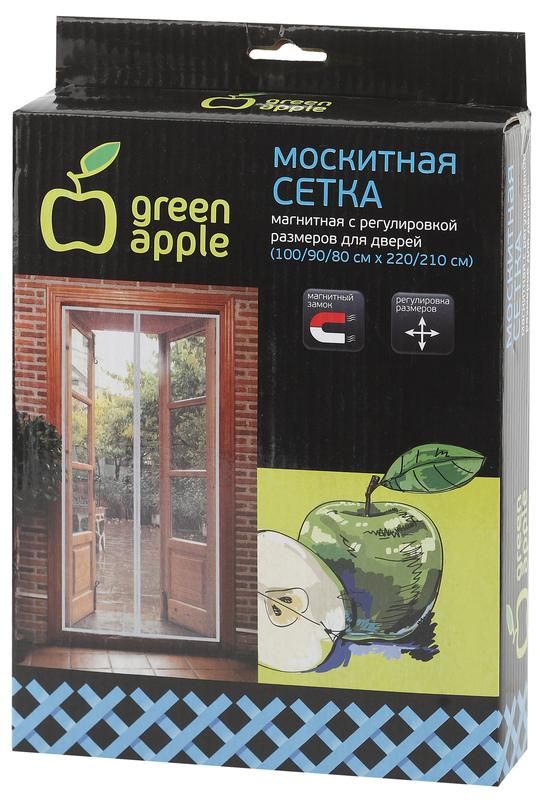 Сетка магнитная универсальная с регулир. размером 220х50см в упак. 2шт Green Apple Б0032055