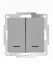 Выключатель 2-кл. СП Vesna с индикацией механизм платина LEZARD 742-3588-112