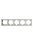 Рамка 5-местн. горизонт. VESNA платина LEZARD 742-3500-150