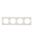 Рамка 4-м Mira горизонт. бел. LEZARD 701-0200-149