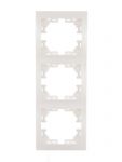 Рамка 3-м Mira вертикал. бел. LEZARD 701-0200-153