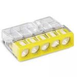 Клемма 5х(0.5-2.5мм) 5-х проводн. для распред. короб. (с контактн. пастой "Alu-Plus") WAGO 2273-245