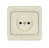 Розетка 1-м СП Валери 16А сл. кость UNIVersal Б-В0022