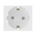 Розетка 1-м 2мод. Viva 16А IP20 2P+E с заземл. защ. шторки бел. DKC 45005