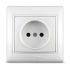 Розетка 1-м СП Севиль 16А IP20 без заземл. бел. UNIVersal С0022
