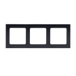 Рамка 3-м Стокгольм металл. черн. PROxima EKF EZM-G-304-10