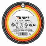 Изолента ПВХ 0.13х15мм 20м черн. Kranz KR-09-2606 Изолента ПВХ 0.13х15мм 20м черн. Kranz KR-09-2606