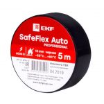 Изолента ПВХ 15мм (рул.5м) черн. SafeFlex Auto EKF plc-iz-sfau-b Изолента ПВХ 15мм (рул.5м) черн. SafeFlex Auto EKF plc-iz-sfau-b