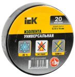 Изолента ПВХ 0.13х15мм (рул.20м) черн. IEK UIZ-13-10-K02 Изолента ПВХ 0.13х15мм (рул.20м) черн. IEK UIZ-13-10-K02