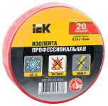 Изолента ПВХ 0.18х19мм красн. (рул.20м) IEK UIZ-20-10-K04 Изолента ПВХ 0.18х19мм красн. (рул.20м) IEK UIZ-20-10-K04
